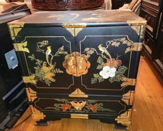 Pair of inlaid cabinets