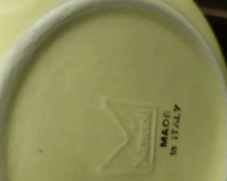 Mancioli Italy, Mid
Century Boho lvory Glaze Dishes