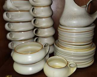 Mancioli Italy, Mid
Century Boho lvory Glaze Dishes