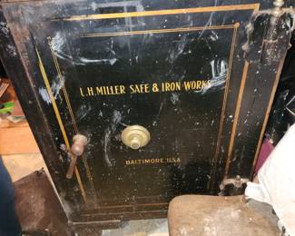 Antique safe by L.H. Miller of Baltimore