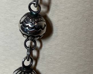 Vintage Lee Yazzie Sterling & Coral necklace