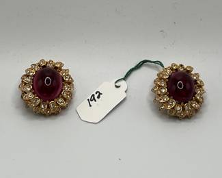 1980's Ciner earrings which match necklace