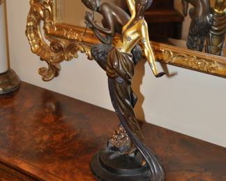 Erte "Woman with Satyr" (Romain De Tirtoff) bronze sculpture edition of 375