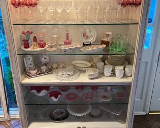 John Widdicomb display cabinet with the doors removed (doors are on display beside the cabinet)