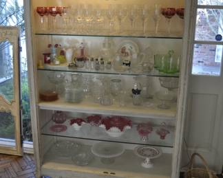 John Widdicomb display cabinet with the doors removed (doors are on display beside the cabinet)