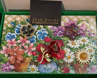 Joan Rivers Floral Snap Pin Collection