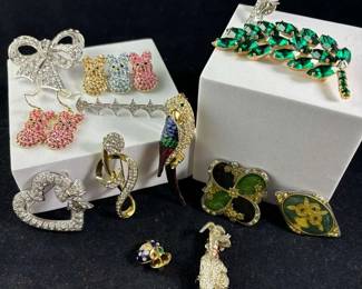 Crystal Brooches And More