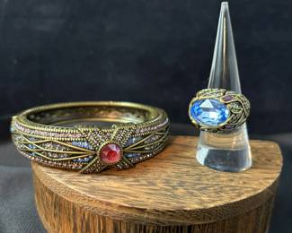 Heidi Daus Tapered X Crystal Bracelet And Ring