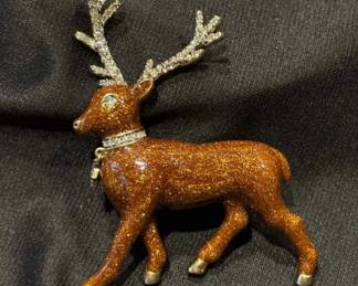 Heidi Daus Reindeer Brooch