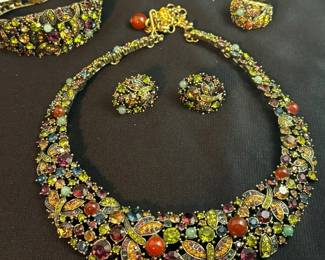 Heidi Daus Fantasy In Flight Choker Bracelet Ring And Earrings