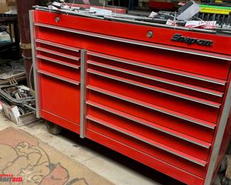 Snap-On 54" width x 40" height x 24" depth 11-drawer tool cabinet on wheels