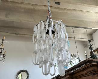 Vintage Murano chain-linked chandelier