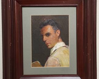 He will watch you as you walk by 