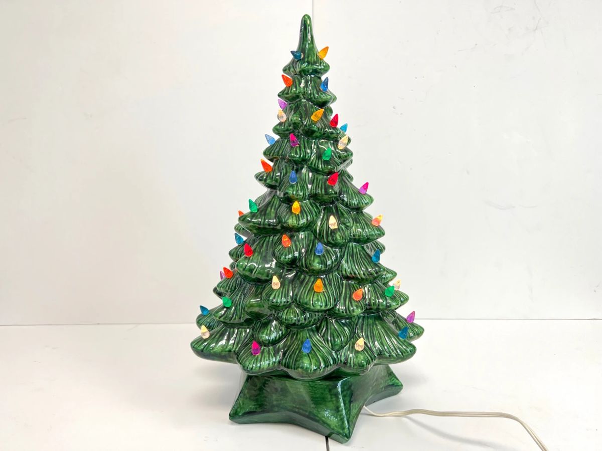 vintage ceramic christmas tree