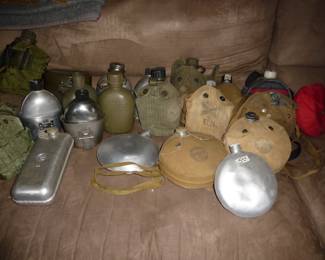 Canteen, Mess Kit, Belt, Etc