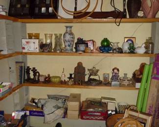 basement VASES ETC