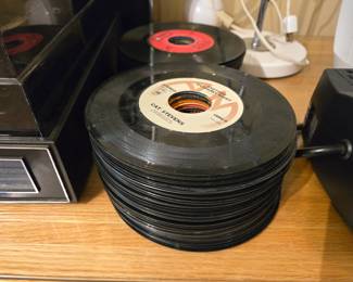 Quite a collection of 45s