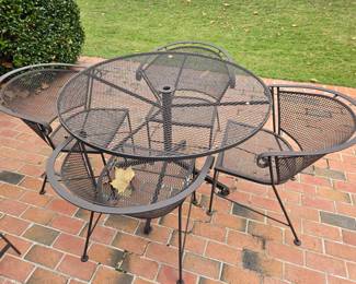 Several wrought iron pieces.