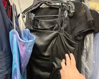 Quite a few formal dresses.