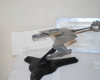 Franklin Mint Star Trek Pewter space Ship