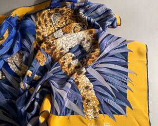 Vintage Salvatore Ferragamo Silk Scarf