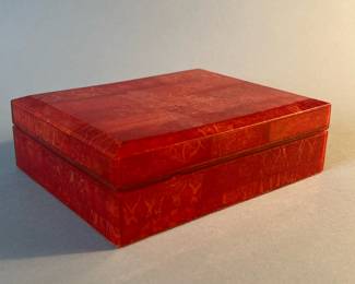 Maitland Smith Style Tesserae Coral Box