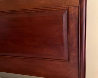 Two Twin Chinese Style Hardwood Beds, sold separately (mattress included with each)