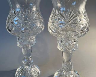 Vintage Cut Crystal Hurricanes