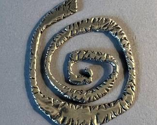 Modernist Sterling Silver Scarf Ring