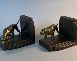 Pair of Ronson Dog Bookends