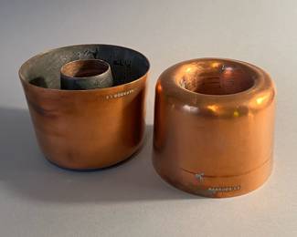 Pair of Harrods Copper Moulds
