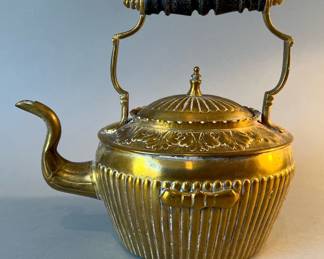 Vintage Turkish Brass Tea Kettle