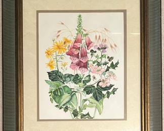 Watercolor Painting “Foxgloves”