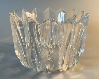 Jan Johansson for Orrefors "Fleur" Crystal Bowl
