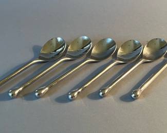 Mid Century Modern Stainless Steel Teaspoons