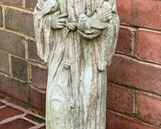 Concrete Outdoor Garden Statue of St Francis