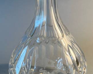 Rare!! “Red Star Line” Crystal Decanter, as is