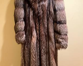 Silver Fox Fur Coat