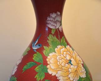 Vintage Chinese Cloisonné Lamp