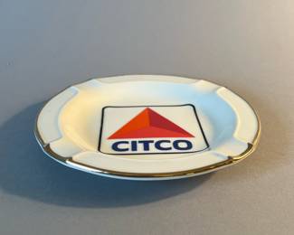 Citgo Gas Advertisement Porcelain Ashtray