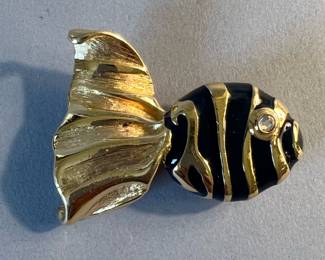 Vintage St John Fish Brooch