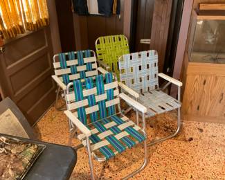VINTAGE LAWN CHAIRS