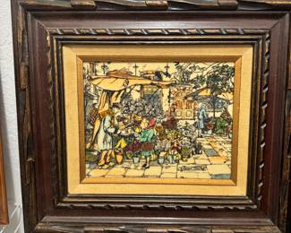 Artwork framed wall art vintage 