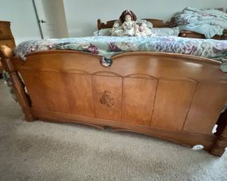 Nautical bed solid rock maple 
C 1940/1950
