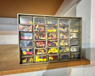 Electrician box full of goodies tools 