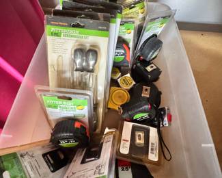 Tape measures 
Tools 
