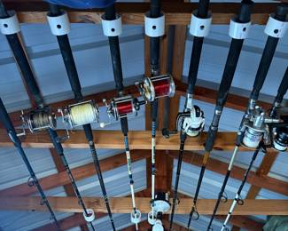 Lots of fishing Rods & Reels