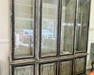 William Wesley custom lighted cabinet 
87” w x 26” d x 103” h