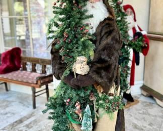 Life size hand crafted Santa