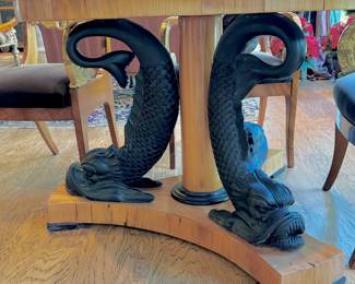 Beidemier center table with dolphin supports
Purchased from Randall Tysinger Antiques